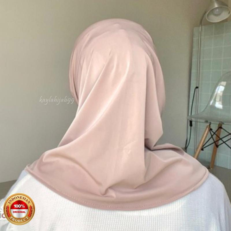Kaylahijab99"Dinamic Sportwear" jilbab Muslim kerudung Wanita Bergo linear Sport Standar Panjang Nyaman dipakai sekolah olahraga dan kerja Bahan Jersey Sporty Pet Tebal coklat pramuka Instan Santai Topi 5