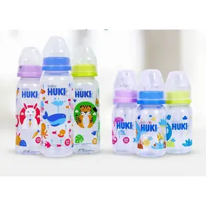 Huki Baby Botol Susu 120ml 240ml Dot Nipple Silicone Gepeng / Botol Susu Bayi Newborn / Baby Bottle