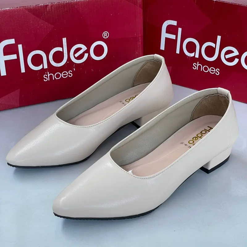 Sepatu Kerja Wanita Fladeo dengan Heels 3 cm - Shoes sandal wedges L01 flat shoes hak butteronscarves Mules 1