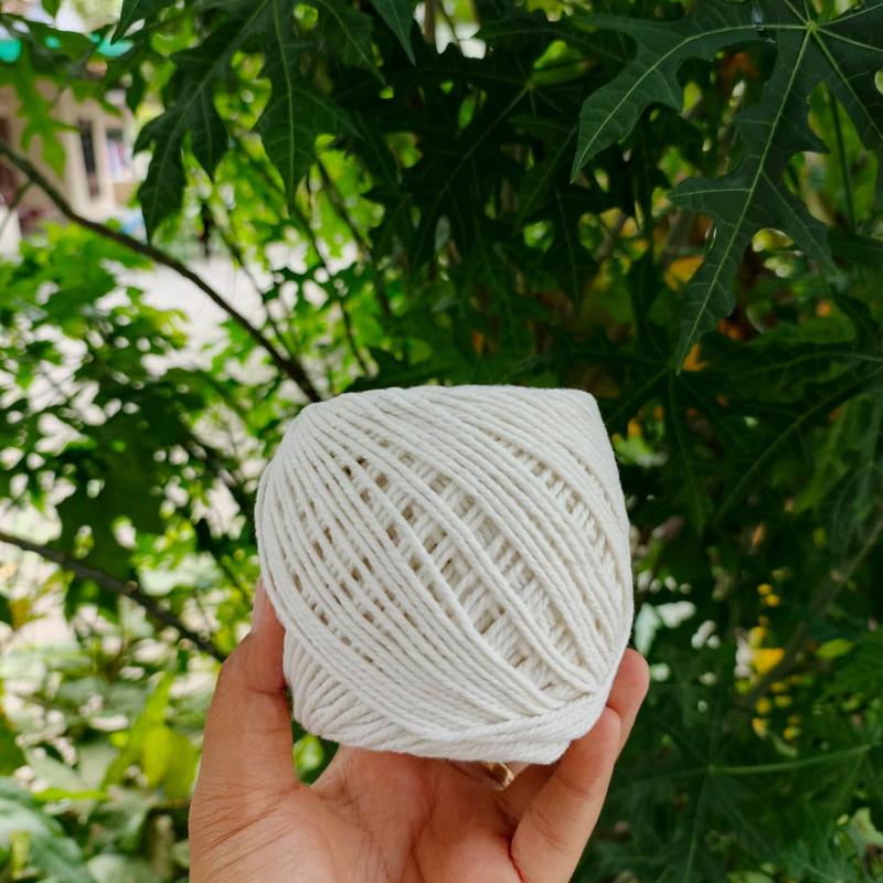 Tali Katun 1,5 MM / 3 ply Murah Untuk Tas Rajut  dan Crochet - 100 gr benang 4