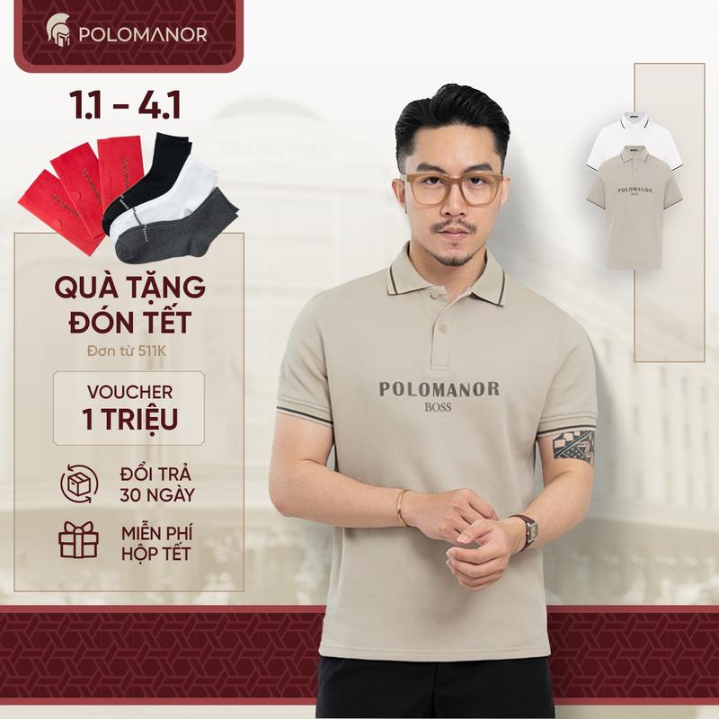 Áo polo nam PAYDEN vải cá sấu cotton interlock cao cấp thanh lịch sang trọng - POLOMANOR