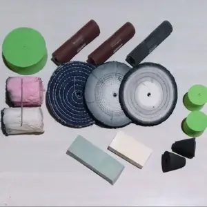 Batu Poles Hijau & Finising Kuning Set Lengkap Amplas