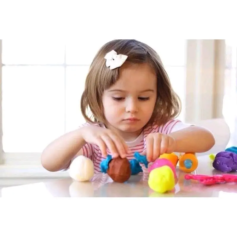 12pcs CLAY MAINAN ANAK WARNA LENGKAP SLIME CLAY MAINAN LILIN MALAM 12pcs 6