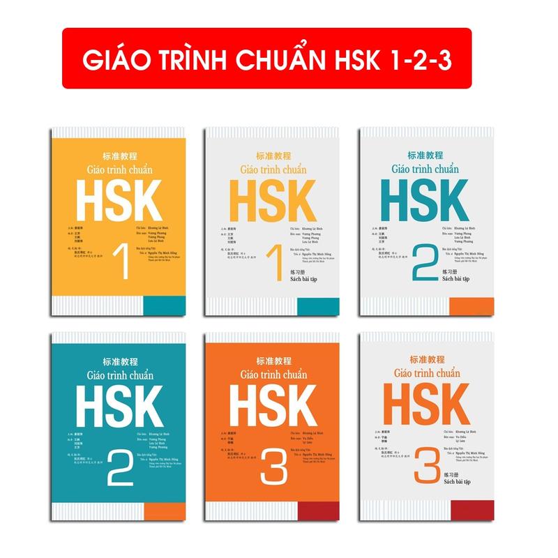 Sách - Giáo Trình Chuẩn HSK 1-2-3 Bản Đen Trắng ( có file nghe )