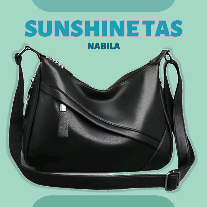 SUNSHINE TAS - NABILA Tas Selempang Kulit Fashion Wanita Elegant 0