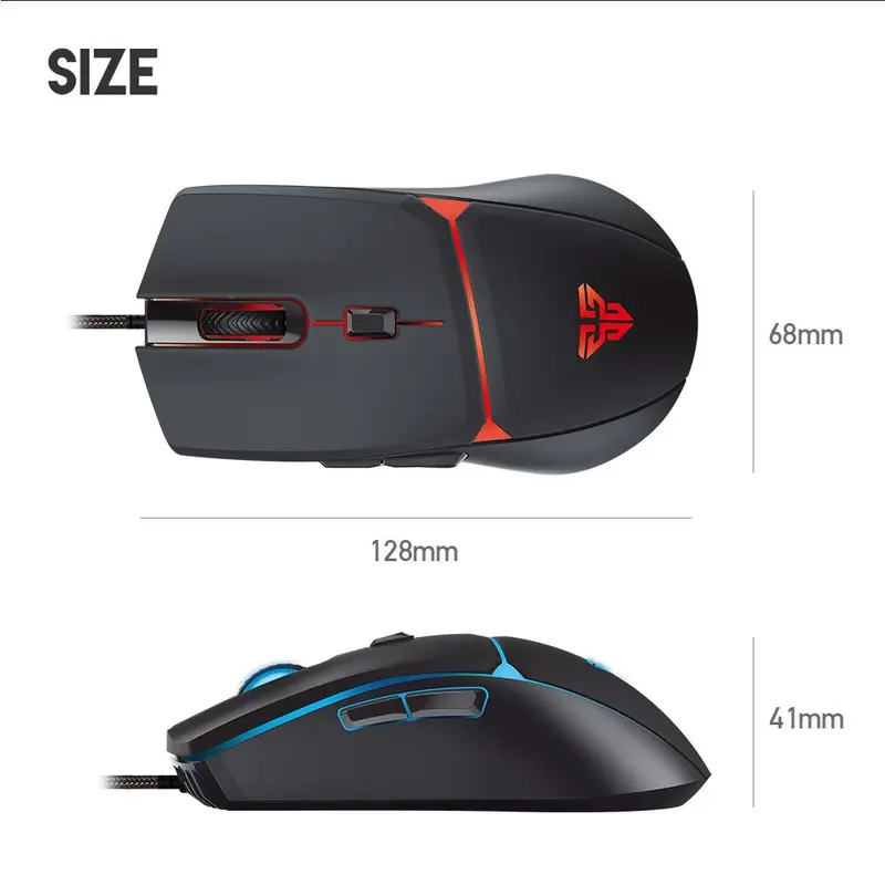 Mouse Gaming Macro Fantech VX7 Crypto RGB Gaming Mouse Computer 5