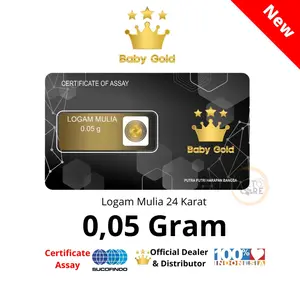 Logam Mulia Emas 24K Baby Gold 0.05 gram