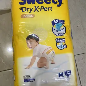 Popok Sweety Bronze Comfort Pants Dry X-Pert Tipe Celana dan Perekat NBS44/S36/M32/L28/XL26/XXL24