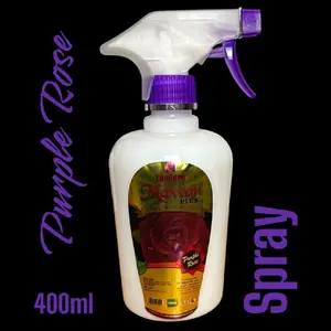 Pelicin dan Pewangi Pakaian-Laundry Mawar Plus Spray 400 ml Bunga - Kemasan Baru Isi Tetap sama.