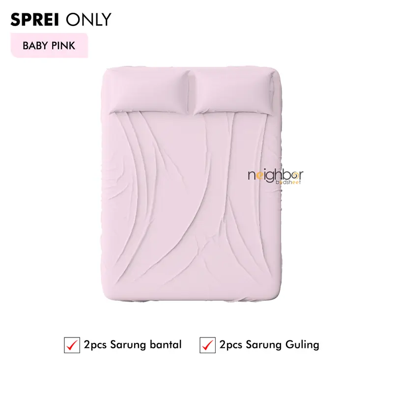 Sprei Set Only / Hanya Sprei Polos Ukuran 160x200 Premium Lembut Kasur Nomor 2 1