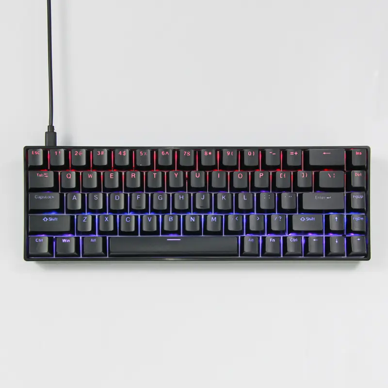 ZIFRIEND TK68 RGB Backlit Mechanical Keyboard Custom Gasket PBT Keycaps Hot Swappable Blue Red Brown Paragraph Switches Gaming Keyboard 1