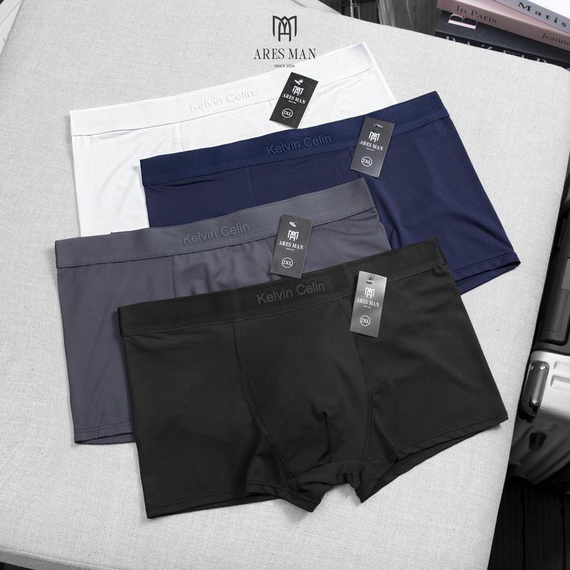 Combo quần lót nam - quần boxer nam chất thun lạnh kháng khuẩn co giãn 4 chiều thoải mái thấm hút mồ hôi - KELVIN CELIN