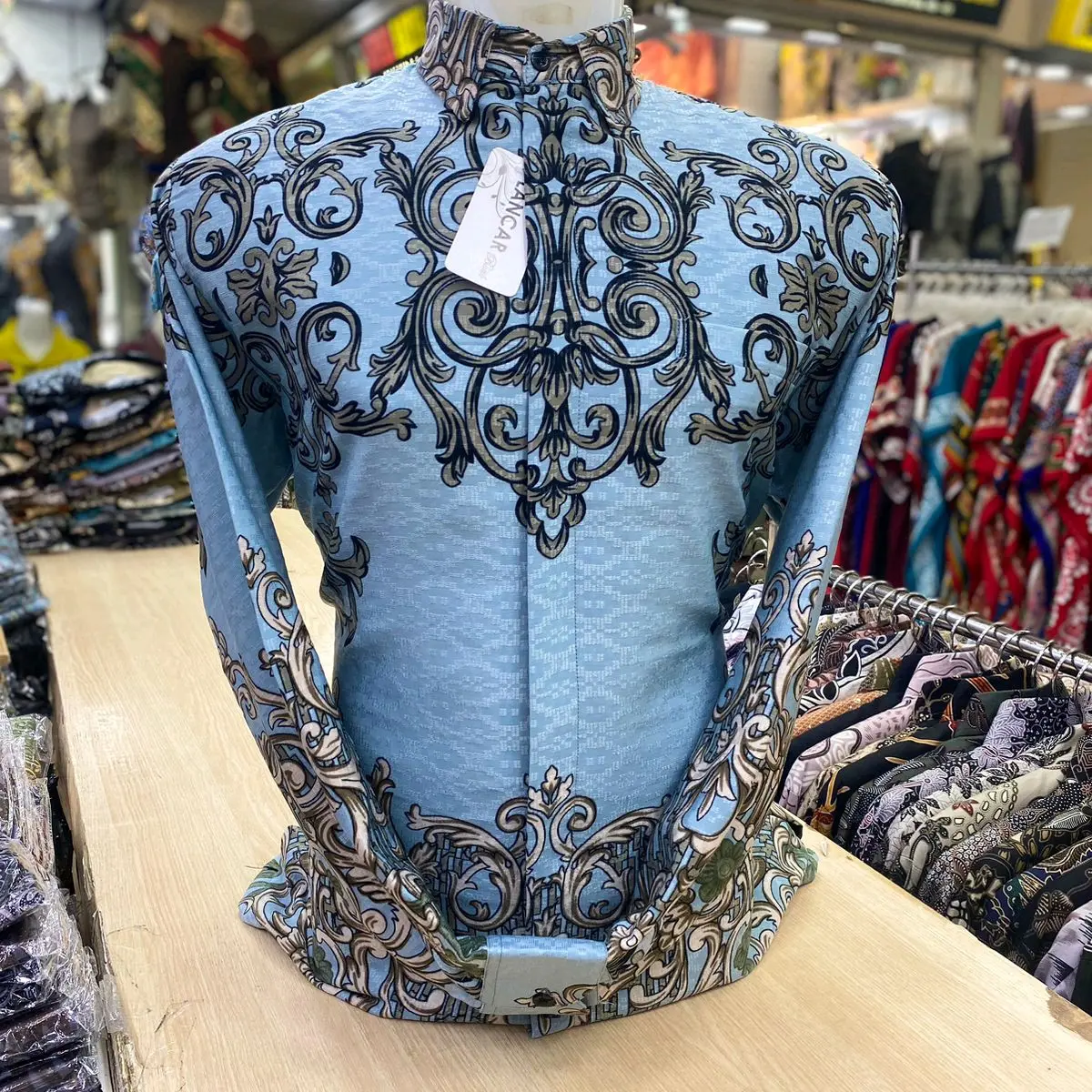 BABYBLUE batik premium pria tenun serat dobby nyaman adem pakai furing//atasan//batik