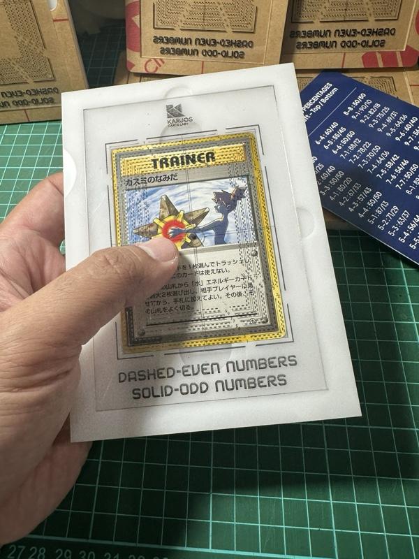 Karjos Card Lab+ CARD CENTERSCOPE Alat Ukur Centering Kartu TCG Pokémon Pokemon Presisi Laser Cut Acrylic Tebal Grading Tool Kolektor PSA BGS CGC