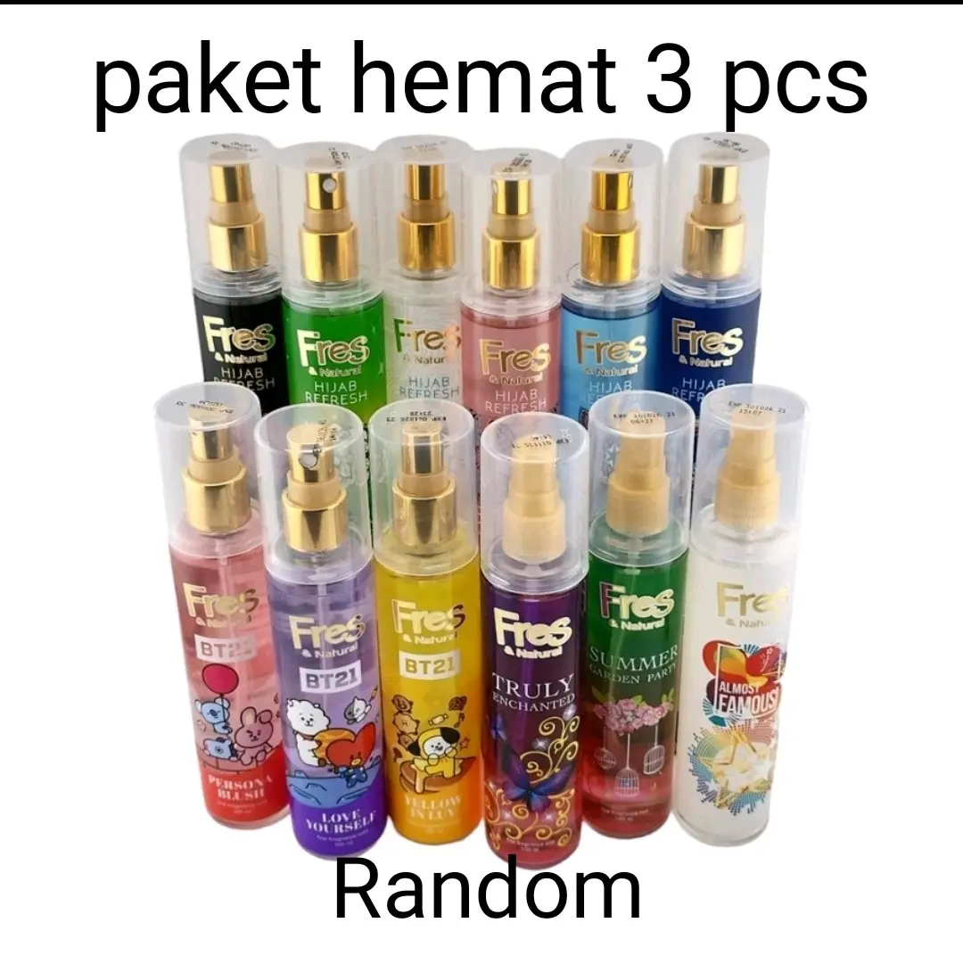 (paket hemat 3pcs) Parfum fresh & natural 100ML X 3pcs promo besar besaran
