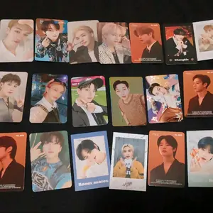 photocard stray kids hyunjin,bangchan,han,i.n,felix,lee know,seungmin