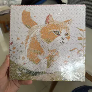 Lukisan Berlian Kartun DIY Diamond Painting Motif Lucu Aesthetic Paket Lengkap Untuk Dekorasi Dan Hobi Seni AP-1013