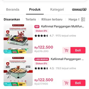 Kafiinmal Panggangan Multifungsi BBQ Elektrik Low Watt 300-600 WATT Panci Listrik Pemanggang Grill Electric Anti lengket Persegi Panjang