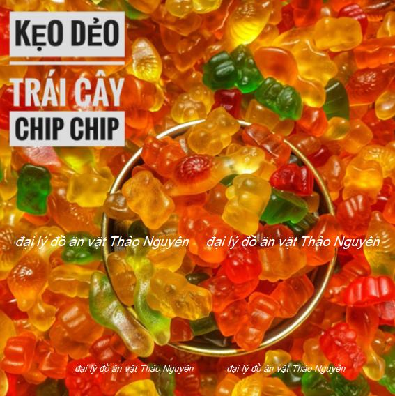 10 gói Kẹo dẻo mini chíp chíp Hải Hà TL 16g 1 gói dai ngon sần sật đồ ăn vặt thơm ngon rẻ