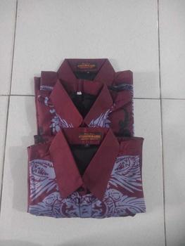 Product Review of Abimana burgundi kemeja batik pria slimfit lapis furing full body terbaru from R**F 0