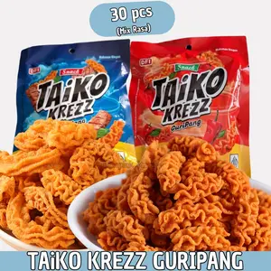 TAiKO KREZZ 30pcs Snack Guripang 2 Varian Rasa / Snack Renyah Rasa Sapi Panggang & Sweet Spicy / Mix Flavor