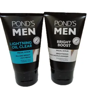 POND'S Men Facial wash foam scrub 100g,   Perawatan Wajah