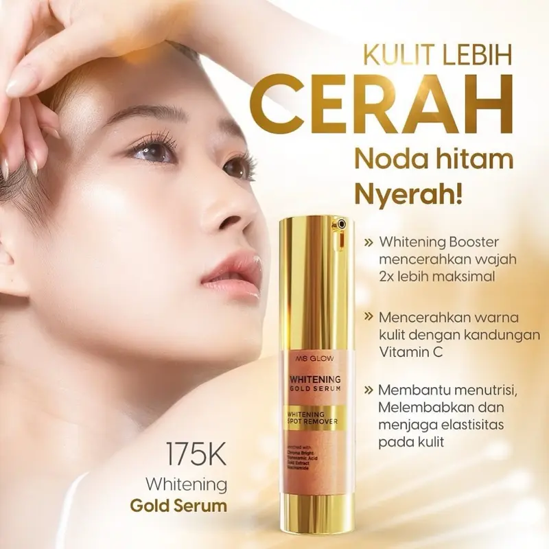 Serum Whitening Gold Ms glow - Ms Glow Serum Whitening Gold 15ml Mencerahkan 4
