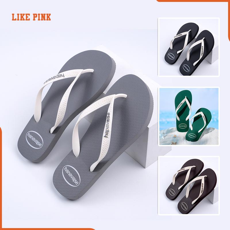 [ LIKE PINK ] Dép Tông Nam Đơn Giản Nhưng Có Phong Cách - Lịch Sự - Tinh Tế - Dễ Phối Đồ. Tạo Cảm Giác Nam Tính-Gọn Gàng. Thiết Kế Quai Trắng Nổi Bật, dép trơn Hanavaise