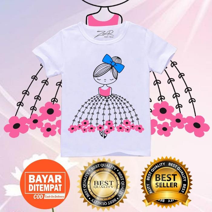 Gambar Baju kaos anak perempuan 0-5th Katun Laki-Laki Unisex dari Znar Kids Kota Administrasi Jakarta Barat 4 Tokopedia
