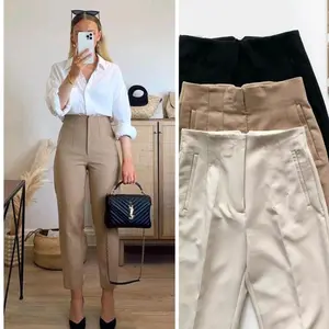 ELUI AERUM PANTS - Highwaist Celana Wanita Slim Fit Pensil