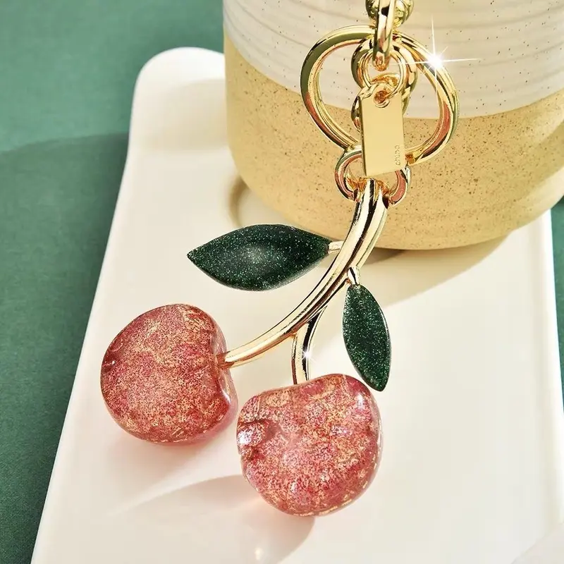 Gantungan Cherry daun lucu sesuai gambar 3