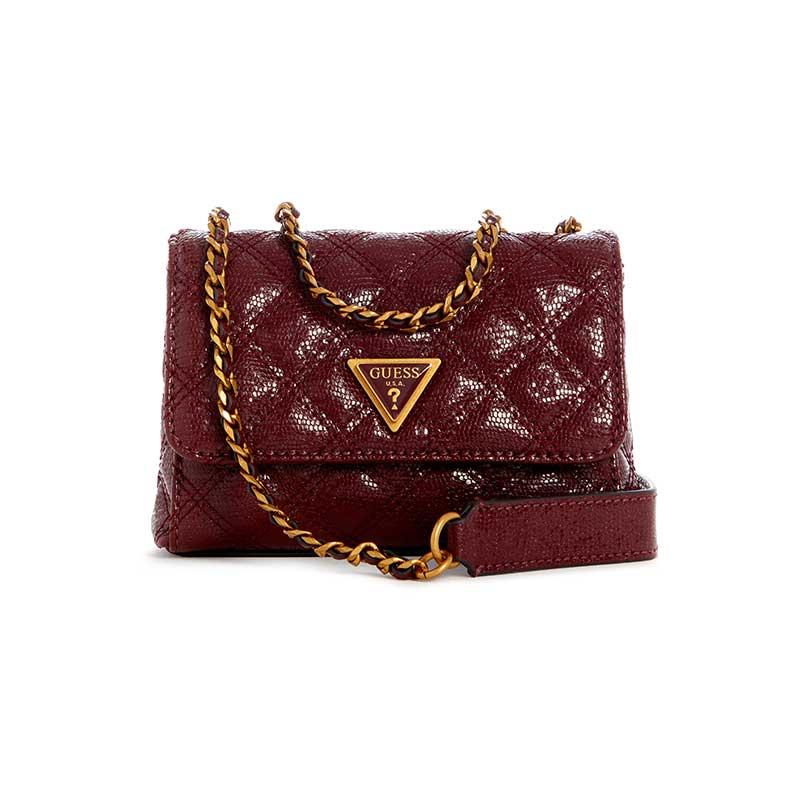 GIULLY MINI 2 COMP CONVERTIBLE FLAP - TAS GUESS ORIGINAL WANITA 5