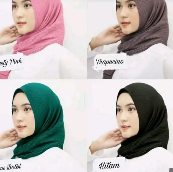 jilbab hijab pashmina plisket