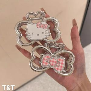 Kẹp Tóc Nơ Kẹp Tóc Kitty Gắn Charm Hai Mặt Dễ Thương Xinh keo toc