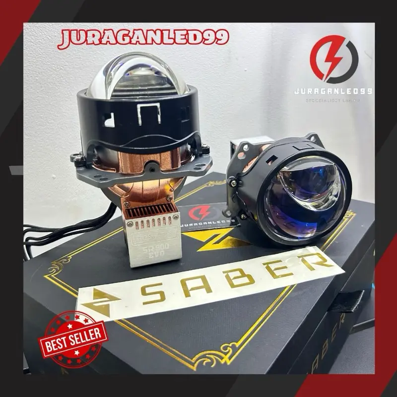 BI-led SABER SR900 EVO LED Projector Headlamp Laser LED Lampu Laser 0