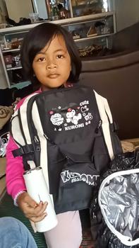 Product Review of Tas Ransel Bonus Tumbler Minum Rain Cover Kuromi Murah Viral Anak SD SMP TK Motif Fashion from m**a a** 2
