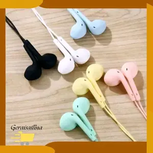 Headset Macaron Matte U19 / Earphone Mega Bass Headset Handsfree Headphone