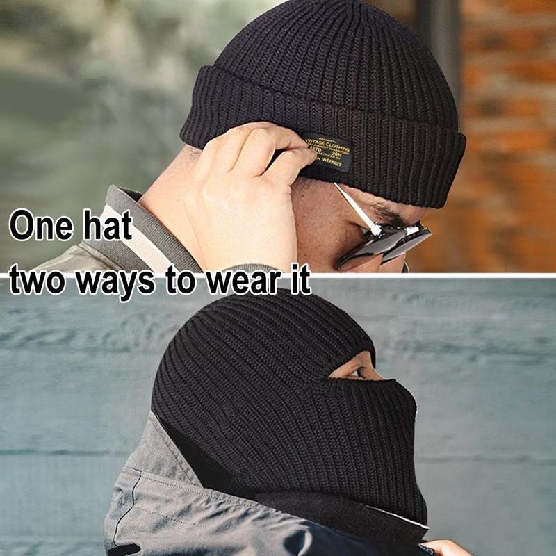 Product Introduction of Single Hole Ski Hat,Winter Warm Knitted Hat,Full Cover Face Mask Hat Bonnets,Face Neck Cover N1A4 34