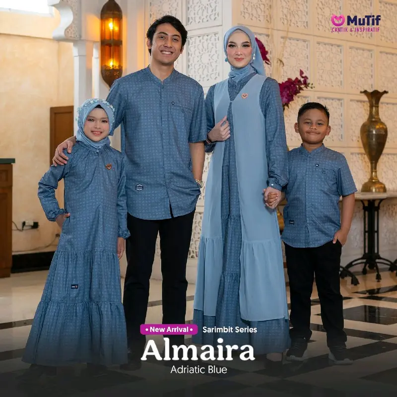 Mutif - koko Dewasa Terbaru Mutif Almar Adriatic Blue - Sarimbit Mutif 2025 5