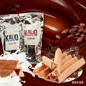 Kalio Wafer Mix Vanila Cokelat 280g/560g Camilan Halal Rasa Susu Lezat Murah Kalio Stick Jajanan Sehari-hari Kemasan Praktis Sertifikasi SPP-IRTN Nomor Registrasi 6053204093000-29
