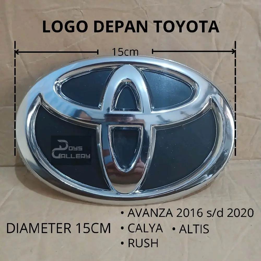 Emblem Logo Depan 15cm Toyota Avanza 2016-2020, calya, rush, altis Car Kendaraan