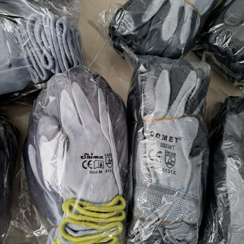 1 Lusin Sarung Tangan Kerja working Grey dan Hitam Sarung Tangan Serbaguna 24pcs kanan dan kiri 5