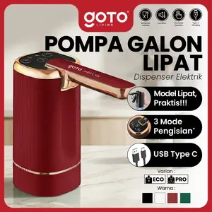 (Crazy Deal) Goto [COD] Merlyn Dispenser Air Elektrik Pompa Galon Lipat Minum USB Charge Type C