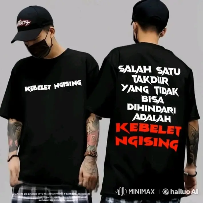 Kaos Kata-Kata Pendek Katun Lembut Sablon Distro Baju - Bajudistro - Wanita, Pria 6