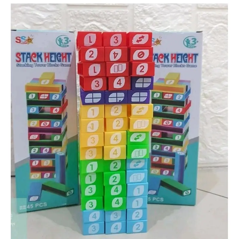 Mainan Edukasi Block Susun Tower Menara  UNOO STACKO 2