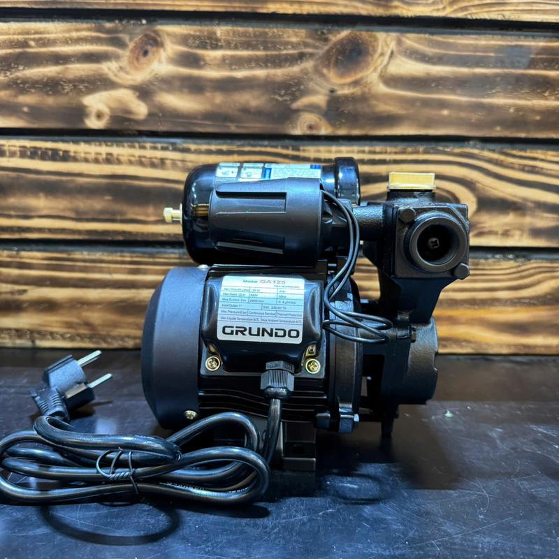 Máy bơm tăng áp mini GRUNDO 125w - động cơ dây đồng - bảo hành 12 tháng- TĂNG ÁP CHO 1-2 THIẾT BỊ 1