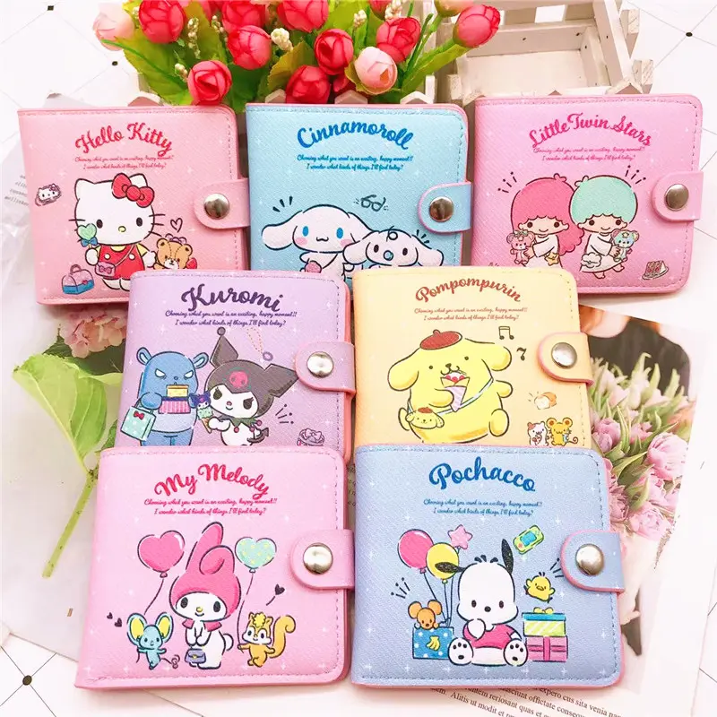 Dompet, Sanrio, Dompet Lipat, Pemegang Kad, Dompet