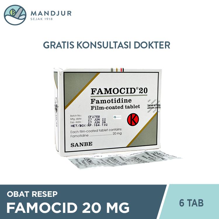 Famocid 20 mg Strip 6 Tablet