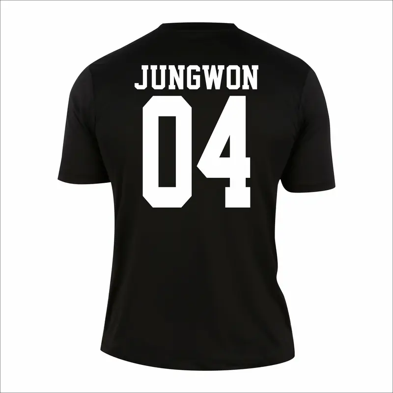 BAJU KAOS NAMA NOMOR TSHIRT WANITA Pria Distro Oblong Hitam Polos 1