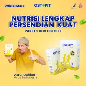 OSTOFIT ORIGINAL - Susu Sapi & Herbal Alami Bantu Masalah Tulang & Sendi, Nyeri Lutut, Nyeri Pinggang-200gr -2 BOX HEMAT 40% - BPOM & Halal